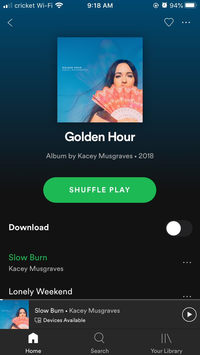 MirandaTjelta's tweet photo. My fav tune is going to have to go to my girl @KaceyMusgraves and her #GoldenHour album! #GameOnECMS https://t.co/SJ1X3rYiuF