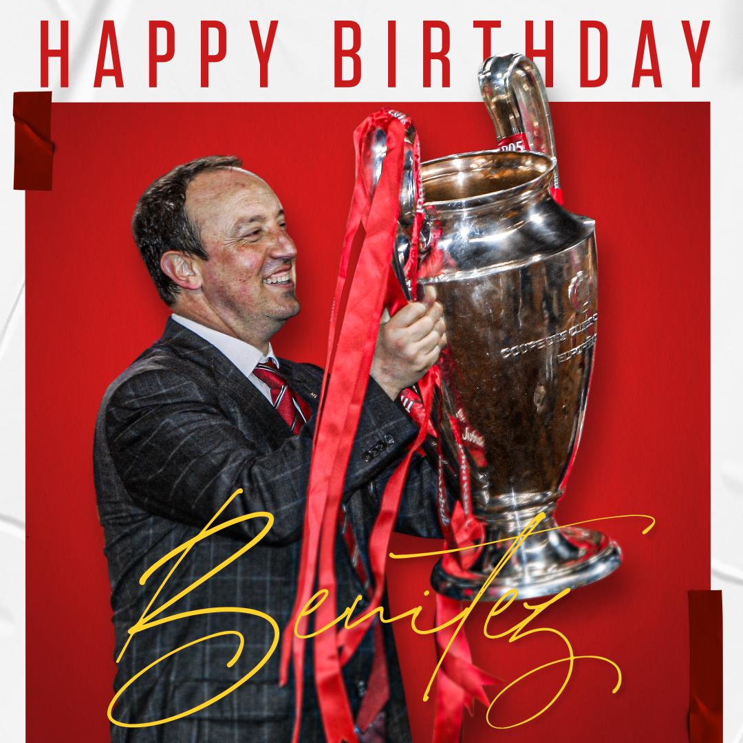 LFC's tweet photo. Happy birthday, Rafa 🎉🙌 https://t.co/ebZ3XuyrSi