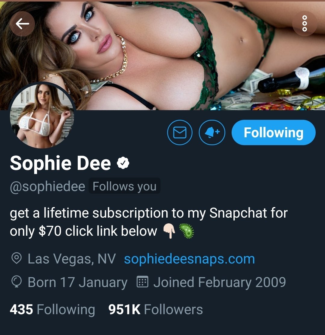 Video Sex Sophie Dee Old Man - Sophie Dee #1 Fan (@SophieDeeLove) | Twitter
