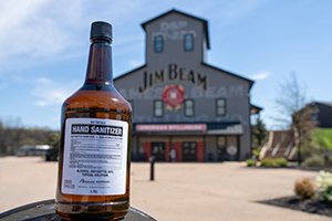 In Kentucky, at our R&amp;D pilot plant facility in the Global Innovation Center, Beam Suntory is proud to be producing and donating up to 8,000 1.75L bottles per week of quality hand sanitizer to first responders, medical professionals and other essential service providers.