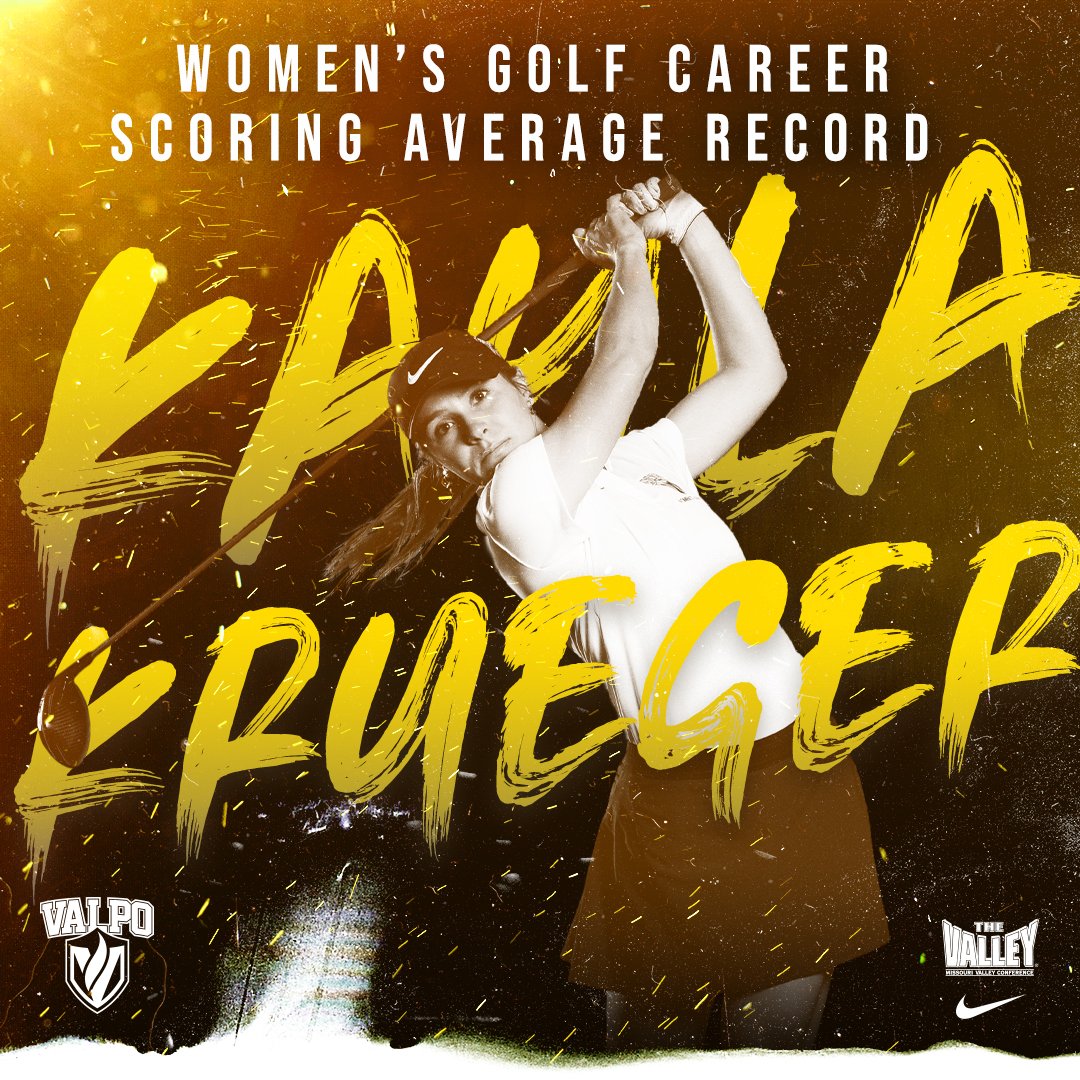 valpoathletics's tweet photo. In addition, senior Kayla Krueger (@KaylaK_11) of @ValpoWG finished the season with the best career scoring average in program history. 

#GoValpo | #MVCGolf https://t.co/I4DzWjwxRR