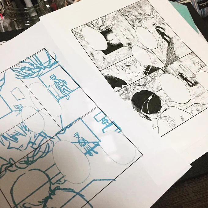 #このタグを見た人はラフ画とその完成絵を見せる
これがこうなってこう 
