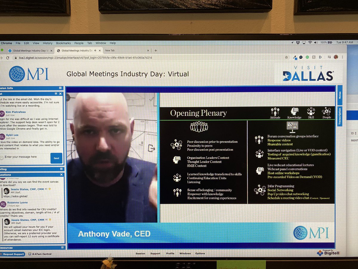 dahltonb's tweet photo. #MPI goes virtual for Global Meetings Industry Day with over 12 hours of continuous &amp; valuable education for #eventprofs #SaferAtHome https://t.co/xFtvlp7Cei