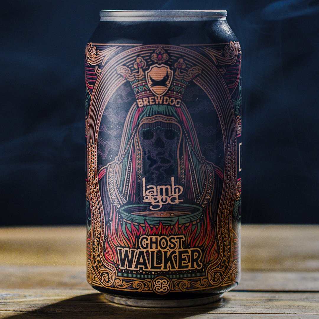 Lamb of God and <a href="/BrewDog/">BrewDog</a> Present: 'Ghost Walker' - the world’s first non-alcoholic collaboration beer, available to order today in the US and later this week in UK/EU. In honor of the release, watch our #GhostWalking performance from House Of Vans Chicago: lambofgodbeer.com