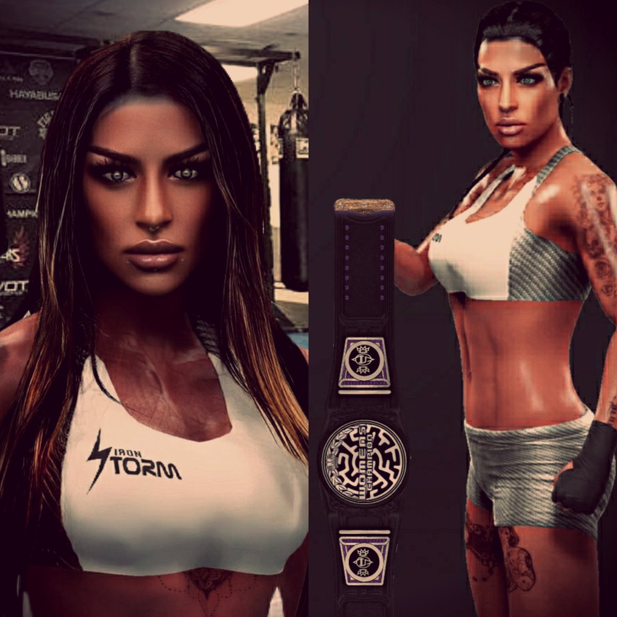 BrutalBaddie13's tweet photo. I'll go ahead and post these new side plates while I'm getting more matches and things together. @THELiamMercer made it for me.π #MercerMMA #QueenofMRCY https://t.co/vhhFLCvqmF