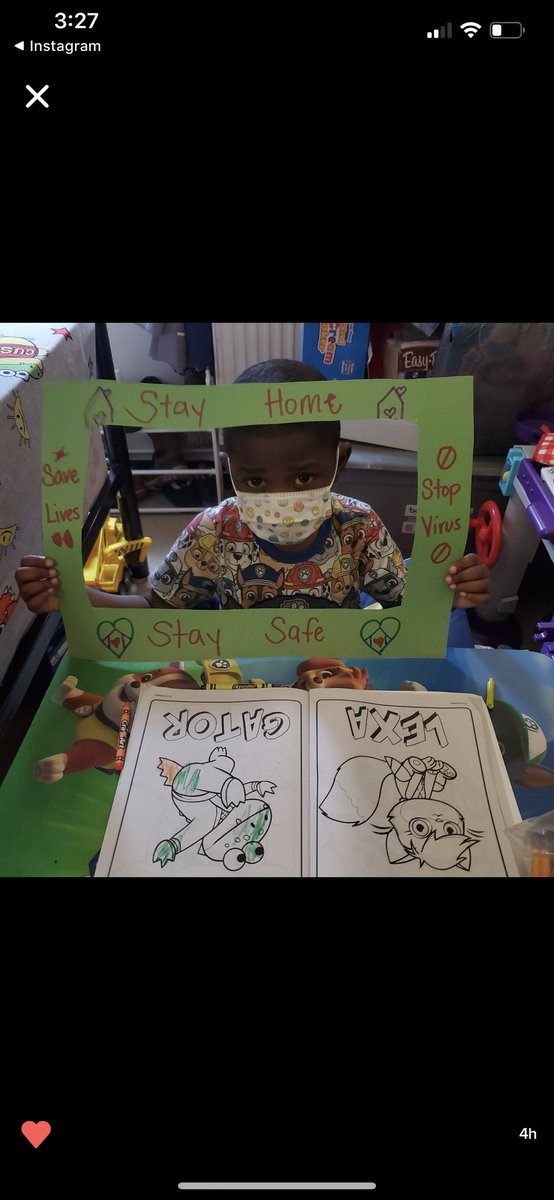 GarretAMorPS132's tweet photo. This week is our “Virtual Learning Spirit Week” 

Monday was especially different as we had everyone create a “Stay Home” poster to help spread the word about protecting ourselves and others during this time. See some of our awesome submissions!  #wearethesolution 💚 https://t.co/aXR497WXH6