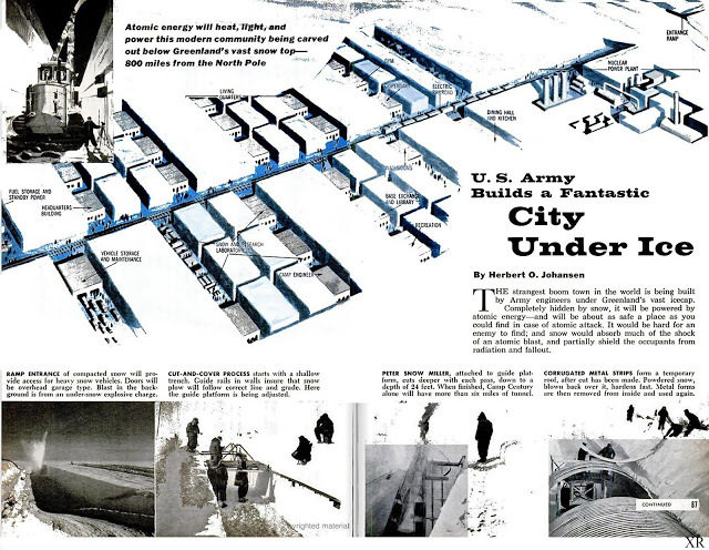 106. PROJECT ICEWORM"When the Pentagon Dug Secret Cold War Ice Tunnels to Hide Nukes"GUESS WHERE?!?Thule Greenland!!! It's called Camp Century https://www.history.com/news/project-iceworm-cold-war-nuclear-weapons-greenlandIncredible!Now I'm rethinking where the moon base is.