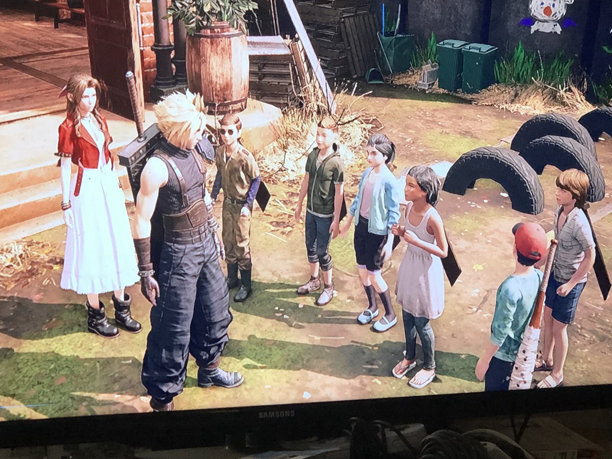 Who else noticed #TheWalkingDead babies in the new #FinalFantasyVIIRemake ??🤗