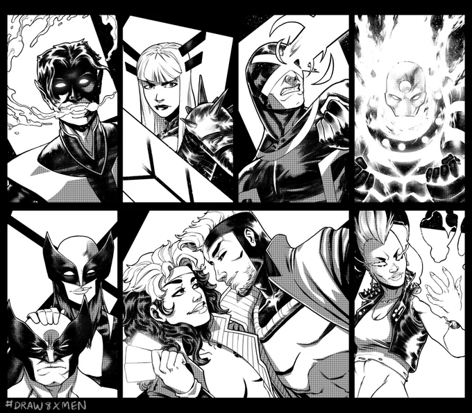 Okay so technically this is 9 #Draw8Xmen 