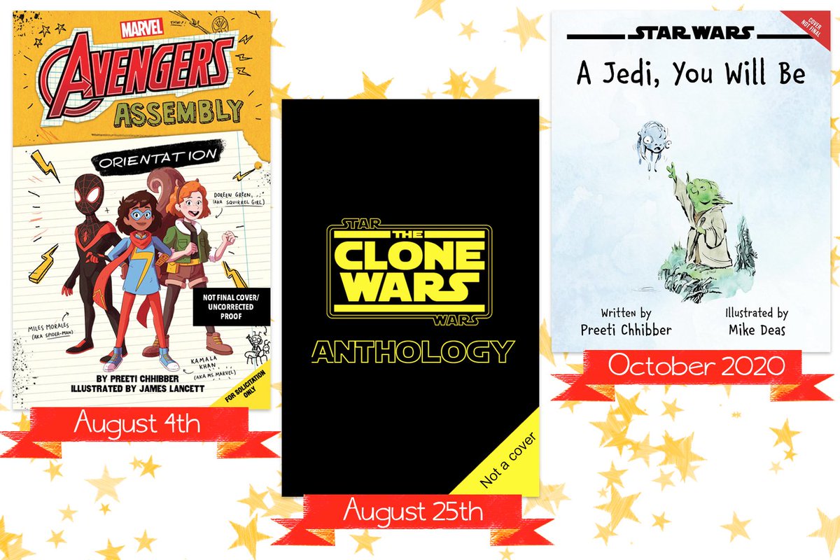 I uh also should have mentioned number 4) you could preorder my books for my birthday if you wanted! 1) Marvel Avengers Assembly #1: Orientation https://bookshop.org/books/orientation-marvel-avengers-assembly-1-volume-1/97813385872582) Star Wars Clone Wars Anthology https://bookshop.org/books/star-wars-the-clone-wars-stories-of-light-and-dark/97813680572953) A Jedi, You Will Be  https://bookshop.org/books/star-wars-a-jedi-you-will-be/9781368057240