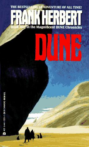 Dune adalah sebuah novel science fiction klasik karya Frank Herbert, yang pertama terbit tahun 1965. Iya, udah lama banget. Meraih penghargaan Hugo dan Nebula Award sekaligus sebagai novel SF terbaik tahun itu.Ini beberapa cover Dune.