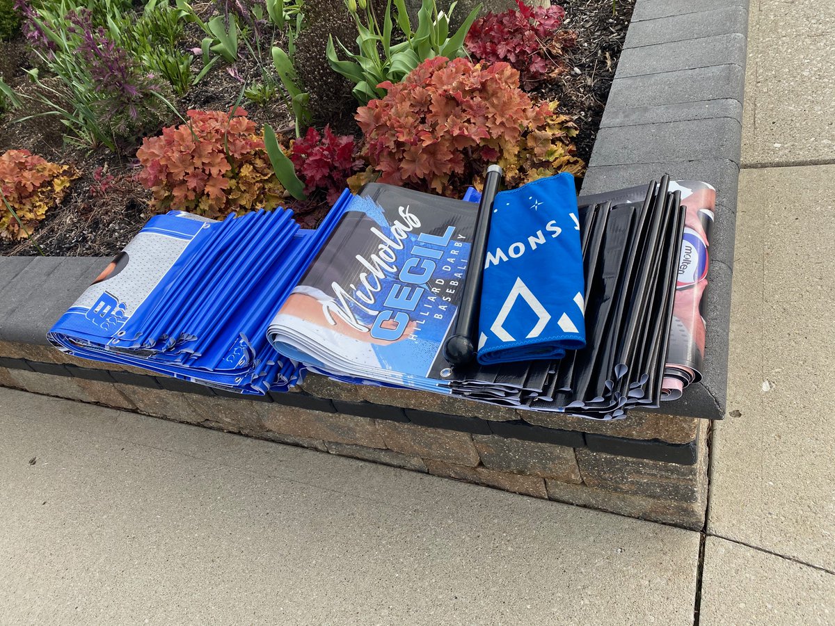 Working with <a href="/HilliardGov/">City of Hilliard, OH</a> we have a surprise going up in Hilliard today for our <a href="/DavidsonHS/">Hilliard Davidson</a> <a href="/Hilliard_Darby/">Hilliard Darby HS</a> and <a href="/BradleyHS/">Bradley High School</a> senior athletes! #OneHilliard   #InThisTogetherOhio