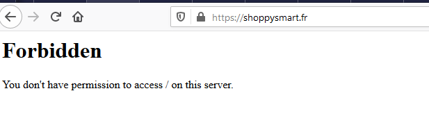 3/ So protec-mask is linked to Shoppy Smart. A quick search return a forbidden access to shoppysmart[.]fr