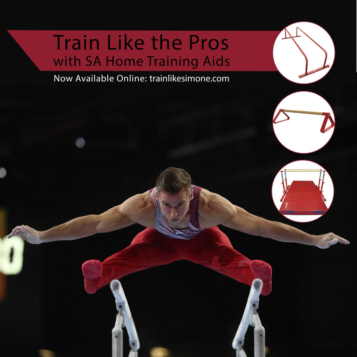 Train like the pros with #SpiethAmerica Home Training Aids. All items are 15% to 50% Off - While Supplies Last.
Now Available online: trainlikesimone.com

#HomeTraining #StrongerTogether <a href="/samuelmikulak/">Sam Mikulak</a>
