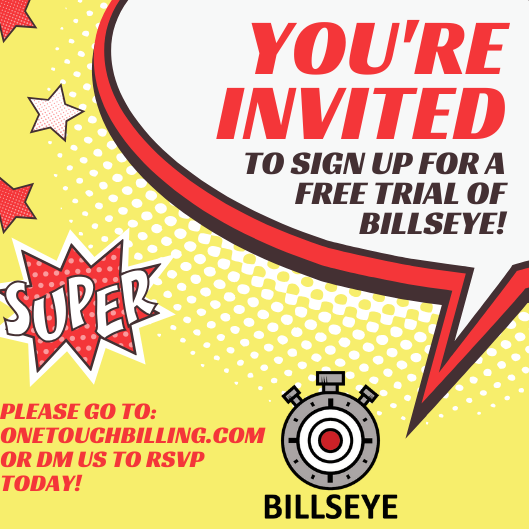 billseye_app's tweet photo. We are still here to help you overcome the pain of billing for time.  All you have to do is accept our invite to help you get started TODAY!  #Billseye #MobileBillingSolved #RealTimeMobileBillingApp #LegalTech #BillingAtThePaceOfCommunication https://t.co/0f0ttvW5OC