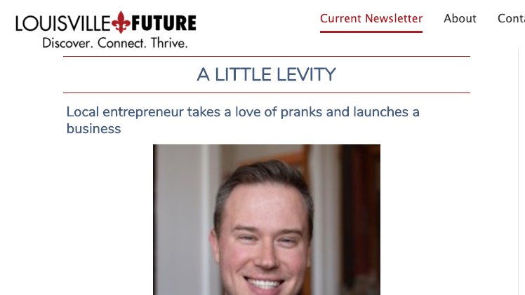 AI_pranks's tweet photo. Check out the latest info about our company launch via Louisville Future's April 14 newsletter (2nd story down). # #startupstories #louisvilleky #startuplou

https://t.co/eYKv1LG4Vg https://t.co/XB1A1a4l6Y
