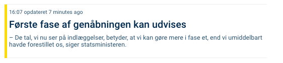 Rødt kort til genåbningen?