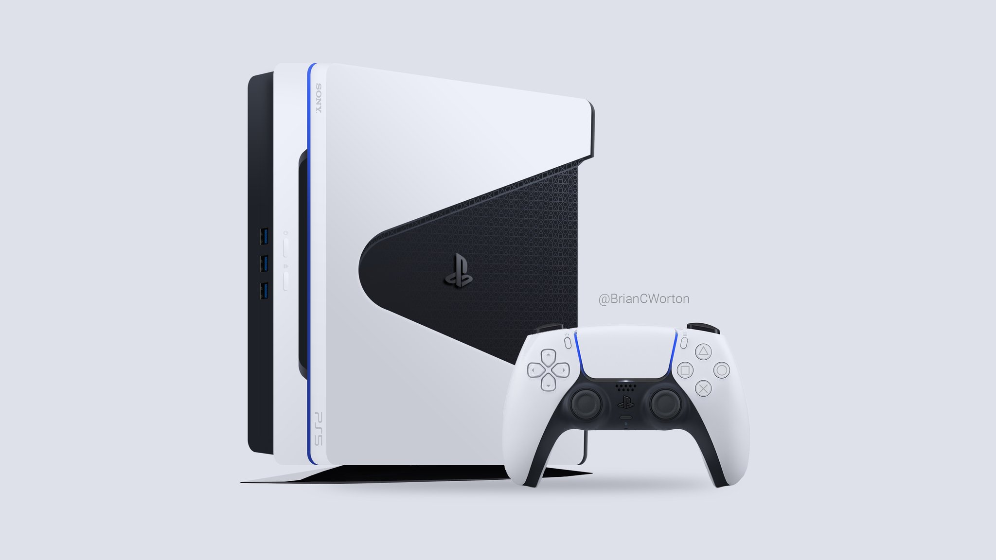 PS5 - PlayStation 5 News on Twitter: "PlayStation 5 concept design based on the DualSense controller and dev kit. 👀 Credit: @BrianCWorton #PS5 # PlayStation5… https://t.co/bKOwDuzI6s"