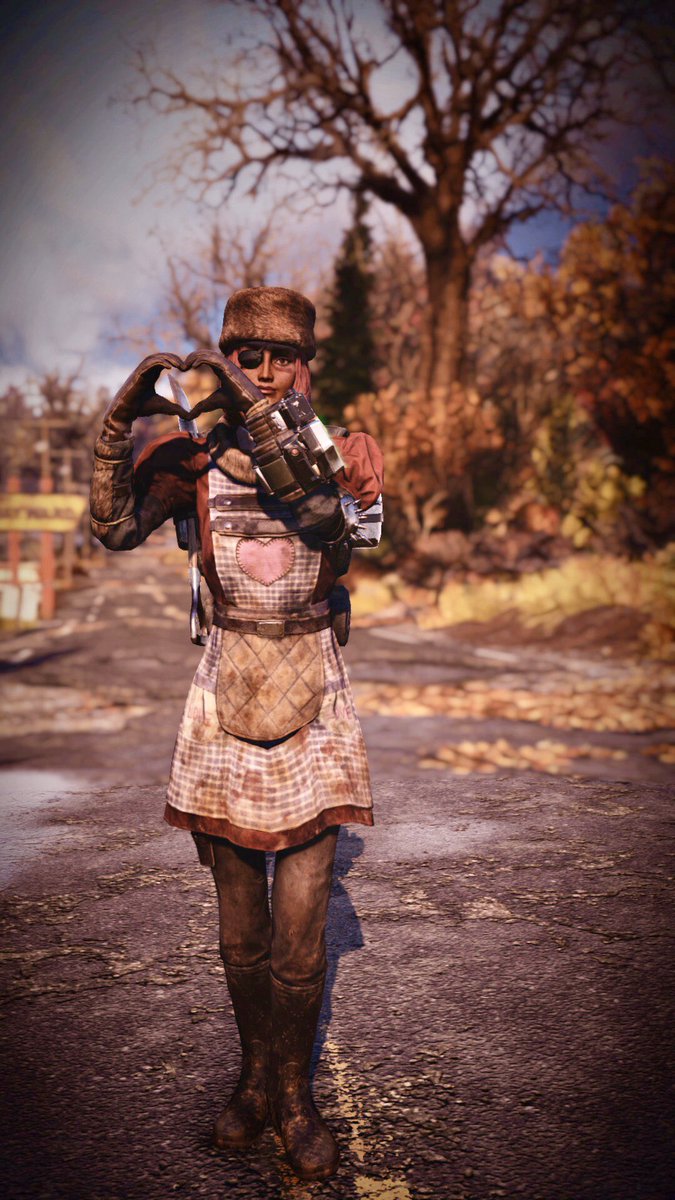 Missus_Meatball's tweet photo. New best friends! New cute outfit! A FREAKING SENTRY BOT PAINTED LIKE A COW NAMED BESSIE WHO GIVES COMFORTING MOO'S?!?! 😭😭 I. Am. In. LOVE!
#Fallout #Fallout76 #Xbox #XboxShare #PhotoMode #FalloutPhotoMob #Wastelanderz #ClubFallout #VGPUnite #Gametography #GamerGram https://t.co/0bAOEPtYBp