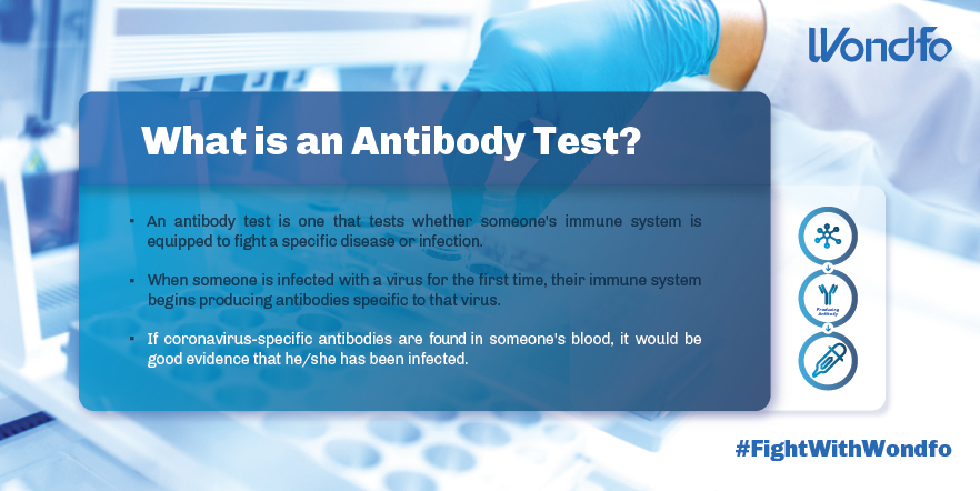 WondfoBiotech's tweet photo. An #antibody test is one that tests whether someone's immune system is equipped to fight a specific disease or infection. How does Wondfo SARS-CoV-2 Antibody Test (Lateral Flow Method) work? #FightWithWondfo #Fight2Win #COVID19 #SARSCoV2 https://t.co/FiW0dQiO0o