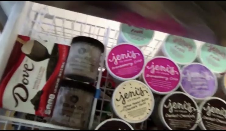 .<a href="/SpeakerPelosi/">Nancy Pelosi</a>’s freezer - as captured on <a href="/latelateshow/">The Late Late Show with James Corden</a>  - has nothing but ice cream.