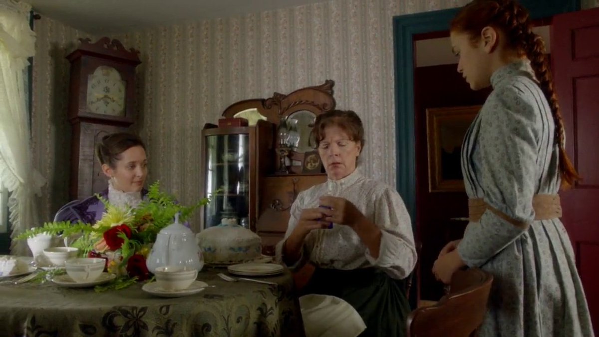 Anne makes a cake for the Minister and his wife but she uses liniment instead of vanilla