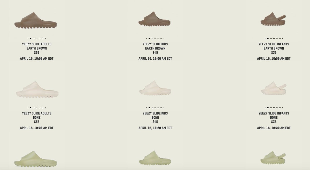 Adidas Yeezy Slide Bone Infants FW6349 TheBrickz