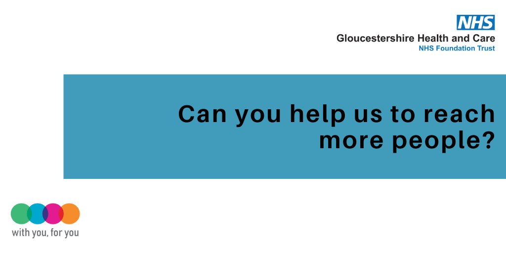 Now more than ever, it's vital that people are getting accurate and useful health info. Can you help us by retweeting this and asking your local followers to follow us? It will take you 10 seconds, but will help us to share NHS health info to more people in Glos. Thank you!
