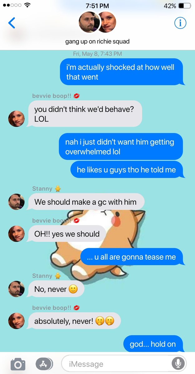 092 》 group chat shenanigans( richie's phone )