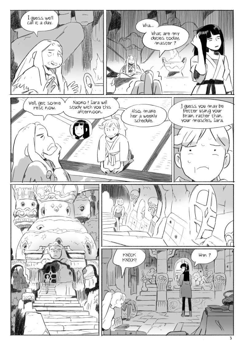 Flavor Girls / Chapter 3 (p1 to 3)
(Hope you will enjoy reading this chapter as I enjoy drawing it) 