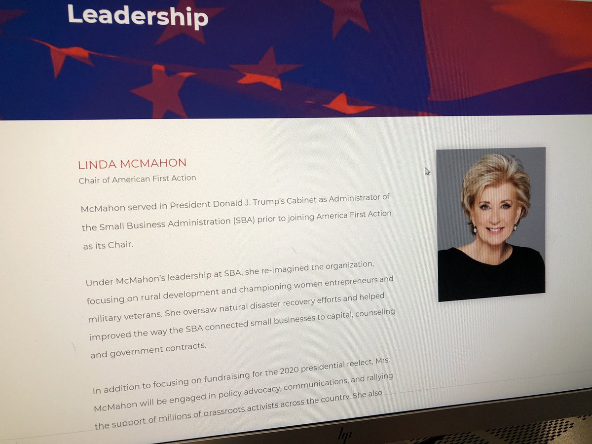 Could politics be in play for  @WWE to be deemed essential personnel? We have asked  @GovRonDeSantis office about this.  @Linda_McMahon is wife of  @WWE CEO  @VinceMcMahon. She served on  @POTUS Cabinet & now runs Pro-Trump Superpac “America F1rst Action”.  @WWE live tv is in Orlando.