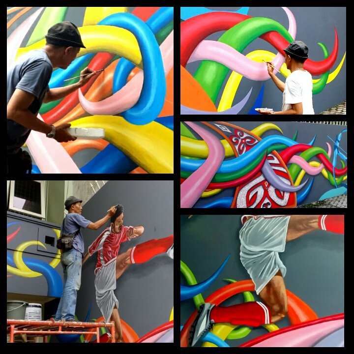 ms_untung's tweet photo. Ngemural dulu..
#mural 
#VisualArt https://t.co/f1Bwcu6d27