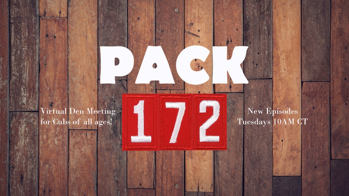 The 2nd epsiode of the #HAC Show #Pack172 has just premiered! Watch the first episode of an educational virtual den meeting for #CubScouts of all ages, and is entertaining for all K-6 kids! Join the fun! #bsa #ScoutingAtHome #TuesdayMotivation  youtube.com/watch?v=n9JeuH…