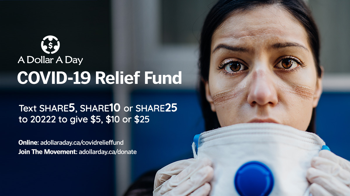 We @adollaradayfdn have started a COVID-19 relief fund to assist programs supporting our front line workers, first responders and health care professionals. They are helping us now and will need our help soon enough. Share the change if you can at adollaraday.ca/covidrelieffund