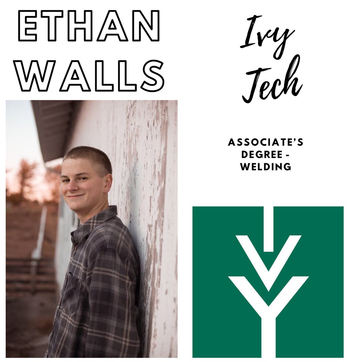 Frankton Seniors 🎒 (@fhseniors2020) on Twitter photo Will plans to attend Ivy Tech this fall, <a href="/EthanWalls20/">Ethan Walls</a> intends to get an Associate’s Degree in Welding! Congratulations Ethan! Will plans to attend Ivy Tech this fall, <a href="/EthanWalls20/">Ethan Walls</a> intends to get an Associate’s Degree in Welding! Congratulations Ethan!