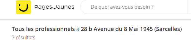 11/ Go back to Shoppy Smart. From our WHOIS we found an address in Sarcelles where it seems to host several companies