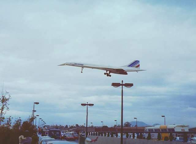 Arrival of the Concorde at the AICM in 1980