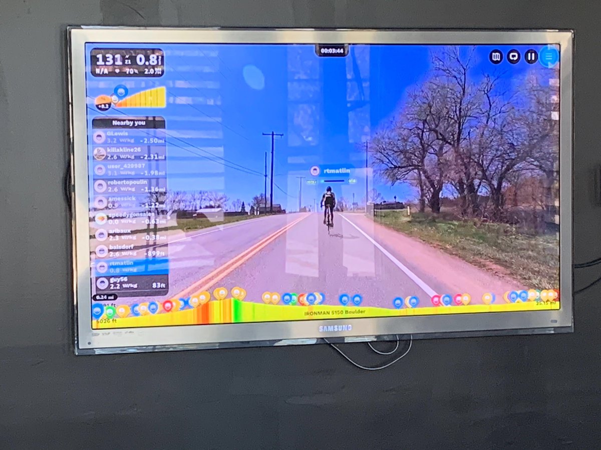 rex_change's tweet photo. #REXSTRONG: Over the weekend, Rich Matlin competed in and finished the Ironman VR2 which consists of a 3km run, a 40km bike ride and ends with another 10km run. Just because we're all #stayinghome doesn't mean we can't challenge ourselves mentally and physically 🏃🏻‍♂️💪🏼🚴🏼‍♂️ https://t.co/8XGJQEWDGp