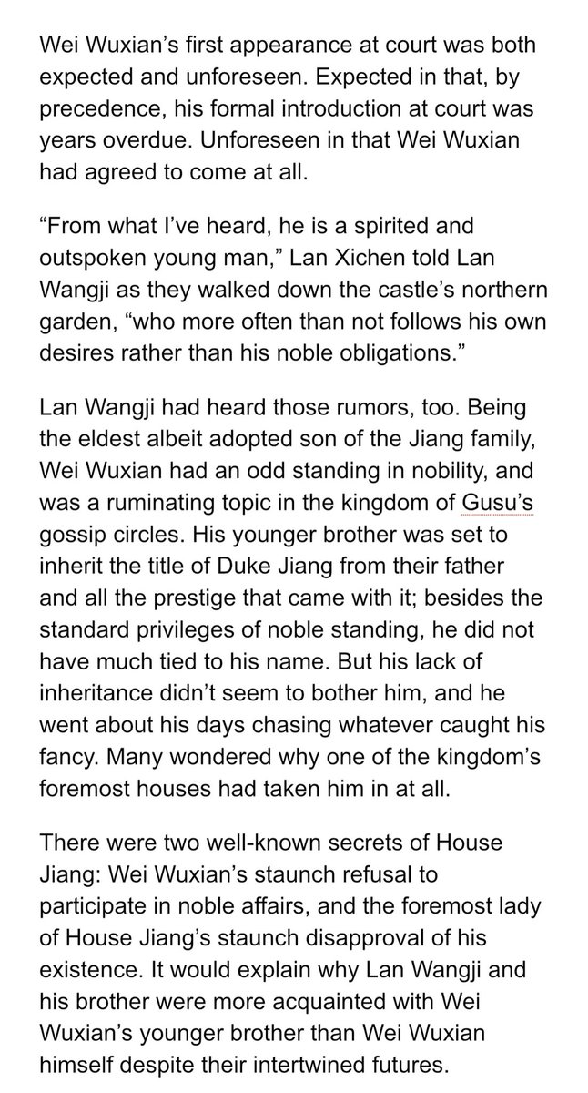  #WangxianWeek2020 day 2: royalty auprince lwj decides to court noble wwx in a fretting fit of gay and stupid (1/3) #wangxian  #mdzs