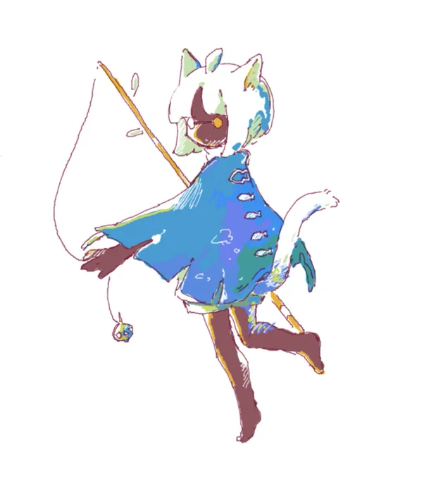ねこみみとしっぽがあったら最高に可愛いねって話しながら絵茶でお絵描きしたもの
#sky星を紡ぐこどもたち 
#thatskygame 