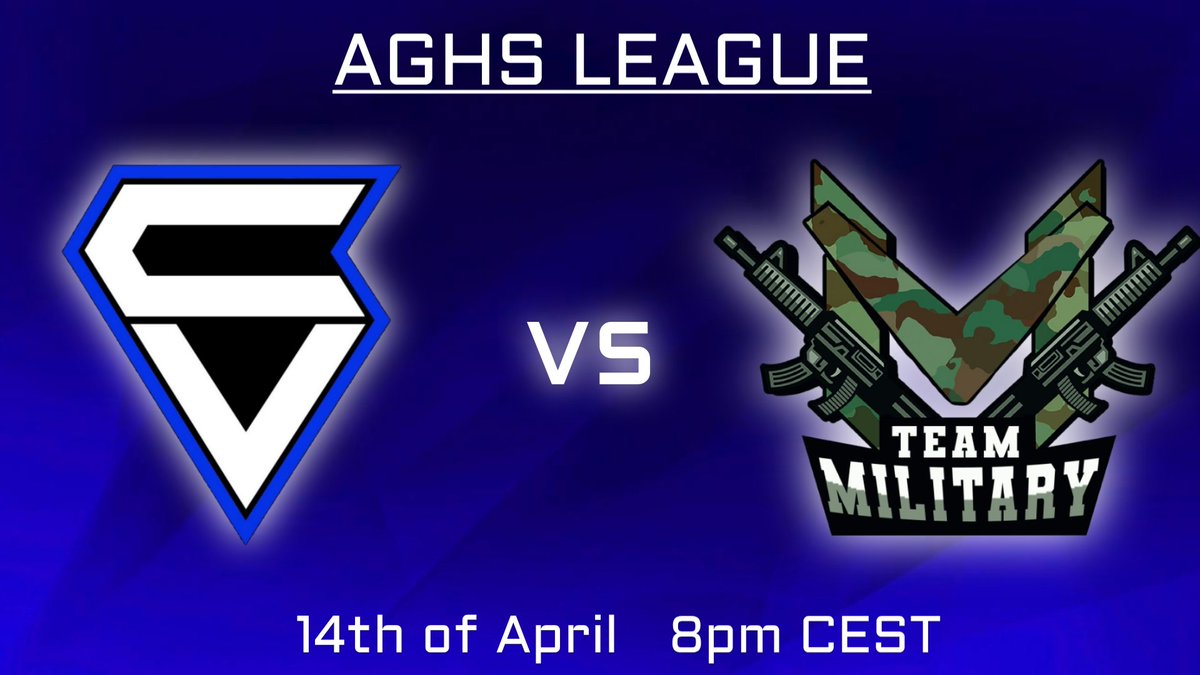 SikesCR's tweet photo. Today, we will face @TeamMilitaryGG in Round 3 of the AGHS League ✌️

We will give our best to win this important game 💪

Good Luck @TeamMilitaryGG 🍀 https://t.co/xj0FhL3yZZ