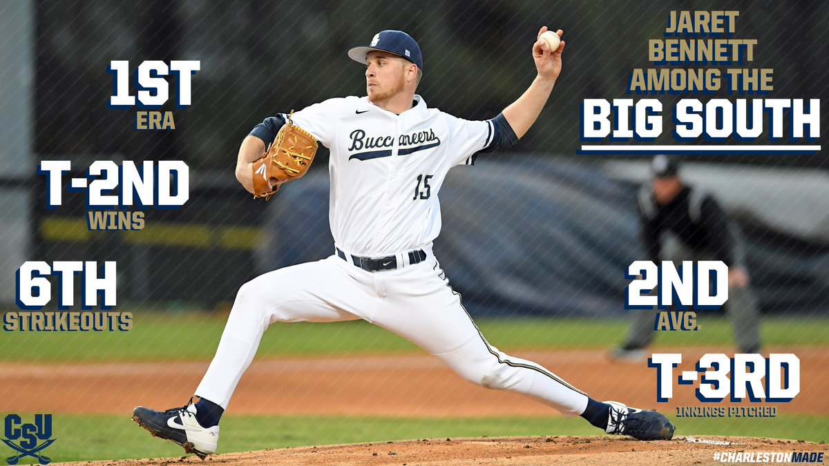 CSU_BucBaseball's tweet photo. When it came to the 2020 #BigSouthBase pitchers, @jrod1514 rose to the top

#BucsByTheNumbers | #CharlestonMade https://t.co/LPs2HXXKh6