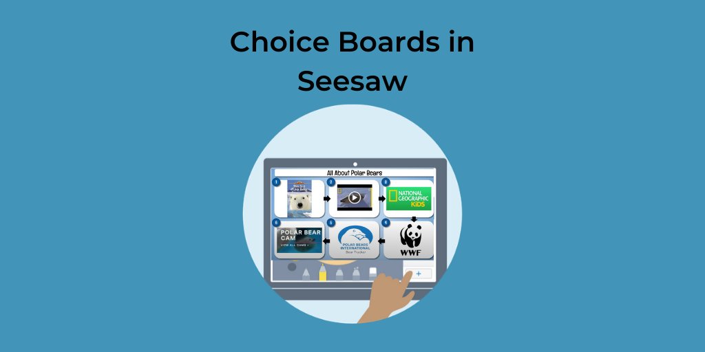 Tomorrow, we're talking all about choice boards in Seesaw. <a href="/KSzajner/">Kris Szajner</a> will show you how to create and share to Seesaw. Register here bit.ly/2K4NtsC
#remotelearning #seesawchat
