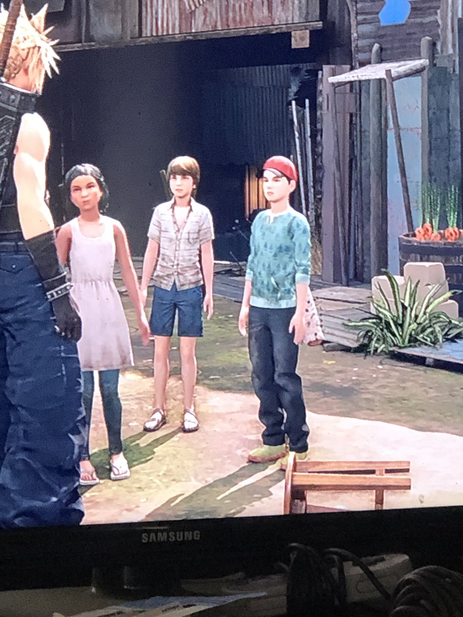 Baby Glenn rocking Lucille in the #FinalFantasyVIIRemake #TheWalkingDead