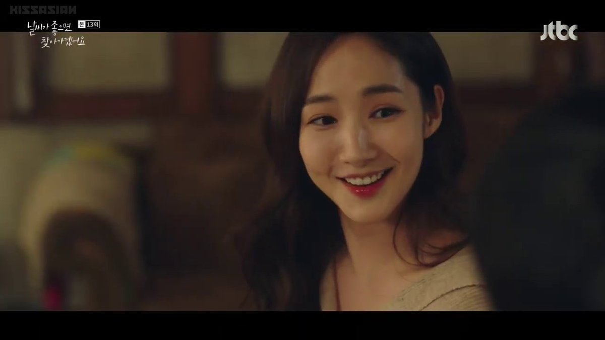 Every time she smiles, it's a dazzling sight- Eun Seop. #IllGoToYouWhenTheWeatherIsNice  #박민영  #ParkMinyoung  #서강준  #SeoKangJoon  #날씨가좋으면찾아가겠어요  #WhenTheWeatherIsFine