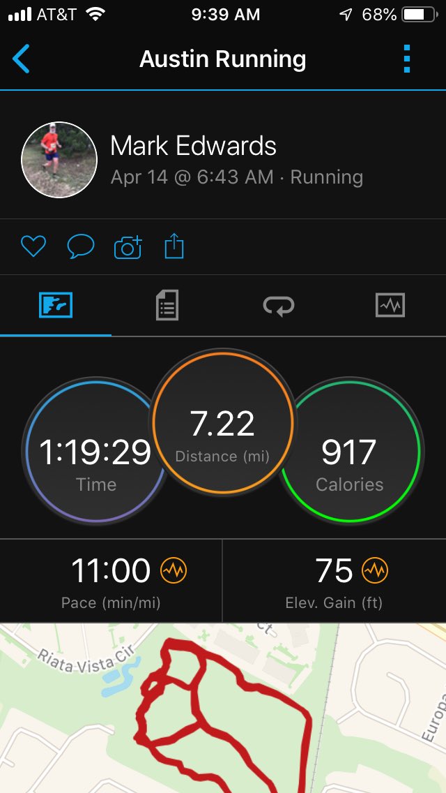 markedwardsrun1's tweet photo. Great morning to run. Gloves in April?? #30thAustinMarathon https://t.co/TDzsyNGFm0