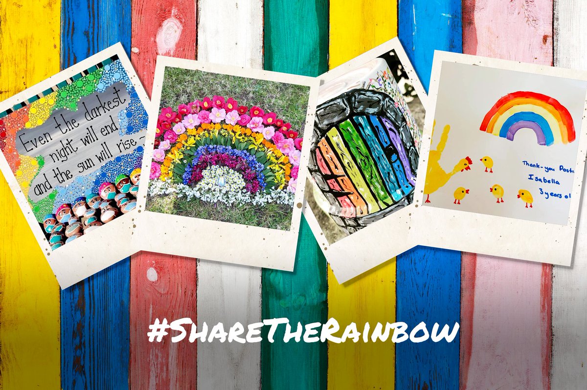 Rainbows have now begun to spill out into gardens!  We’ve seen floral arrangements, painted pebbles, colourful garden gates &amp; decorated shells. For anyone who may need some love and support today, we are all here for you. 
#sharetherainbow #GuernseyTogether #wevegotthis