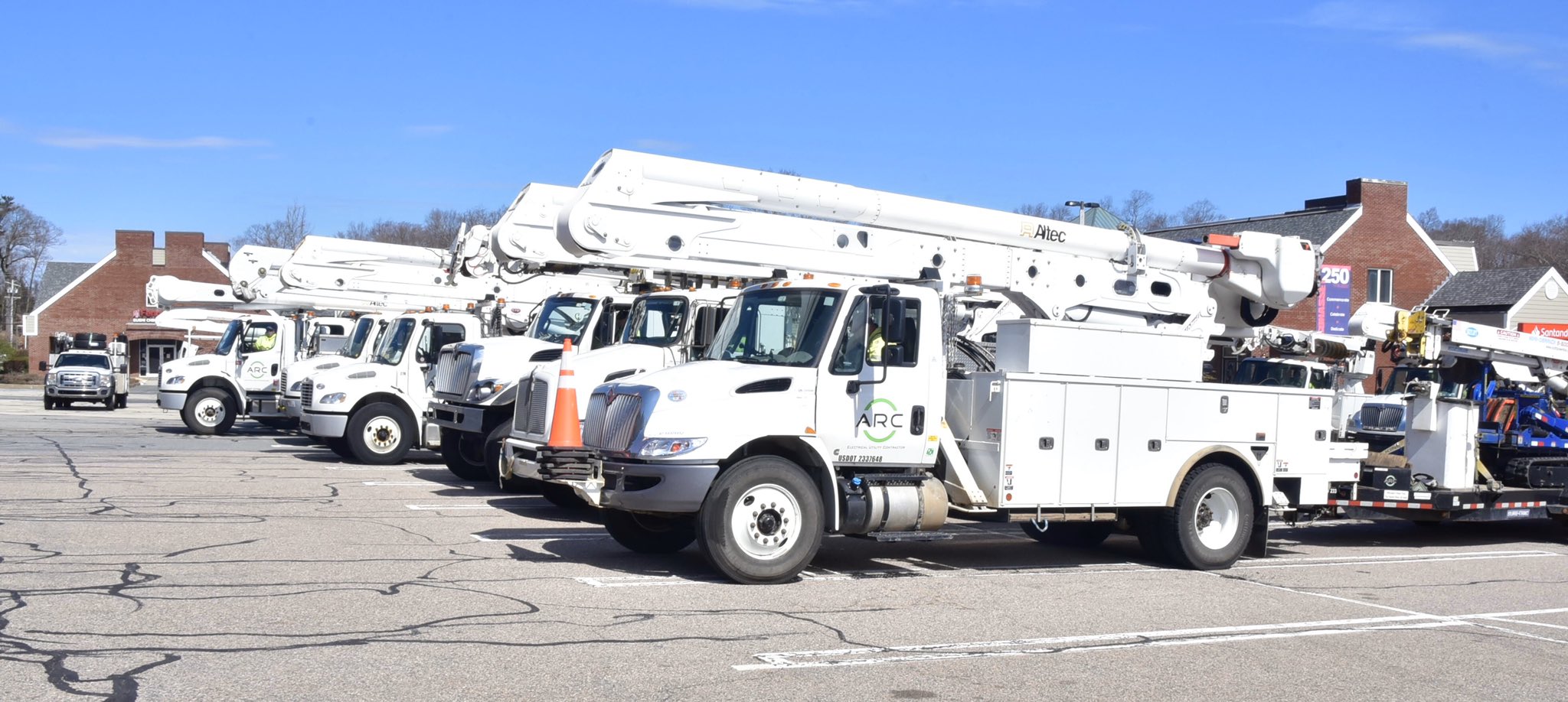 Cohasset Police on Twitter "Fleet of nationalgridus trucks being