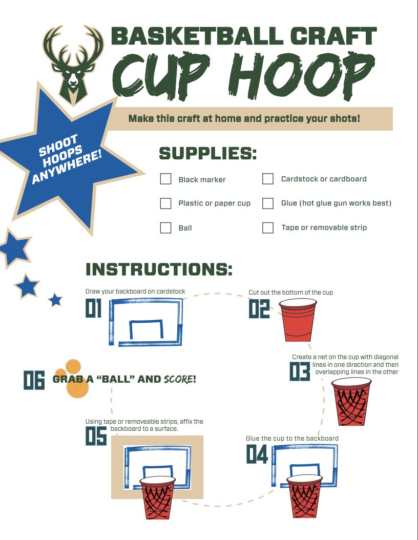 Bucks's tweet image. 🎨Bucks Craft &amp;amp; Puzzle Time 🧩

Get your downloadable activity sheets at Bucks.com/Play