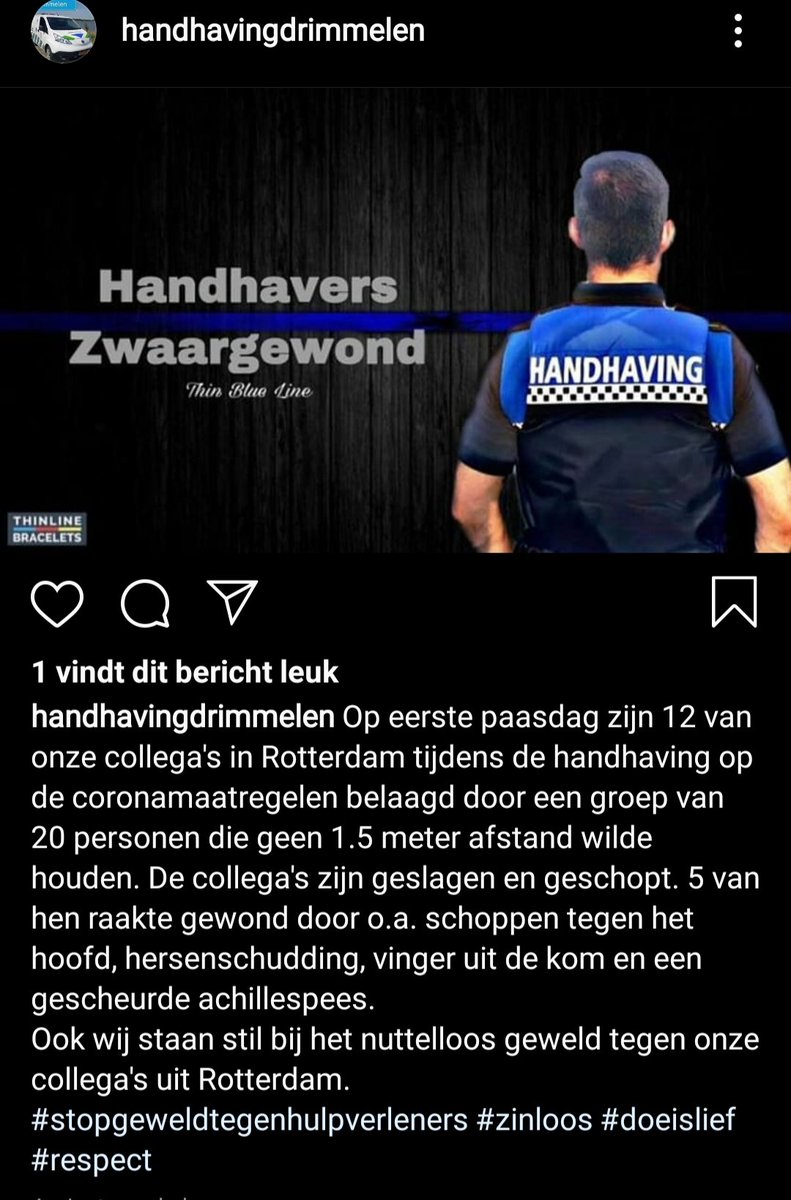 Handhaving_Dewi's tweet photo. Agenten roepen op mishandelde handhavers een kaartje te sturen: ‘Zij hebben echt iets heftigs meegemaakt’ https://t.co/a96JcqKUSt

Wauw wat is dit allemaal overweldigend. Wij willen iedereen bedanken voor alle steunbetuigingen, dit waarderen wij heel erg! https://t.co/wEBT1pruDd